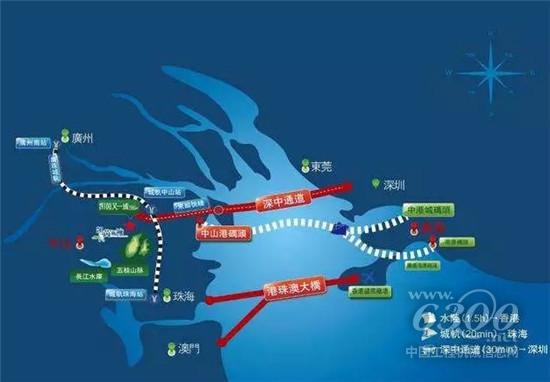 　　项目简介：深中通道是连接广东省深圳市与中山市的跨海大桥，全长24千米。其中沉管隧道长6.8公里，双向8车道，是世界最长的海底沉管隧道。深中通道贯通后，将成为连接珠江东西岸的重要通道。